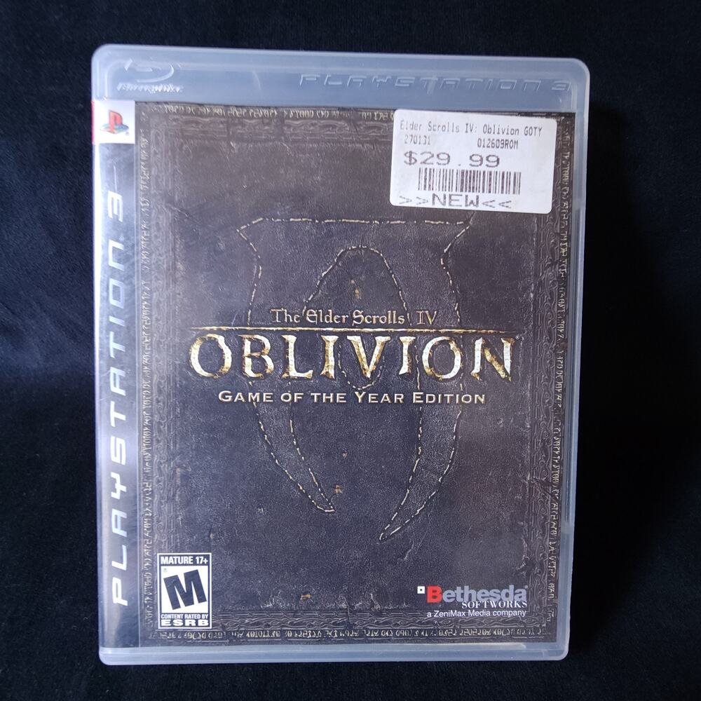 Oblivion The Elder Scrolls IV Game of the Year Edition Sony PlayStation 3 PS3
